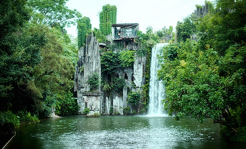 深圳旅游景点深圳锦绣中华背景