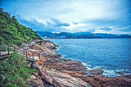 深圳海滩深圳大梅沙海滨公园背景