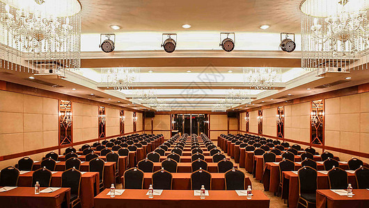 会议厅指引企业会议室布置背景
