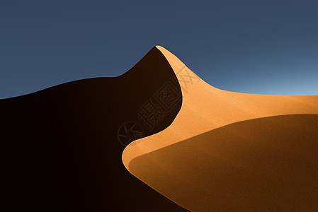 金色沙漠光与影图片