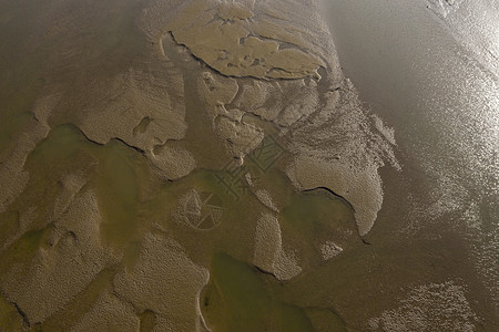 航拍俯拍渭河泥沙风光图片