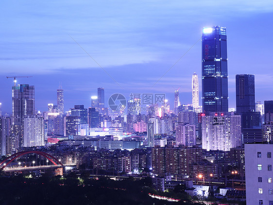 深圳罗湖建筑夜景图片