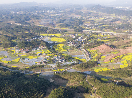 航拍湖南湘西田园风光图片