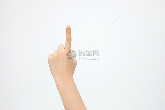 数字1手势手语图片