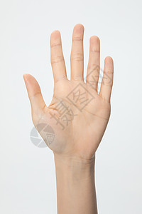 数字5特写手势手语图片