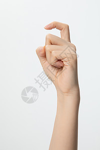 数字9特写手势手语背景