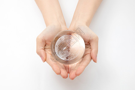 双手守护星球地球图片素材