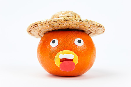 愚人节创意水果橘子背景图片
