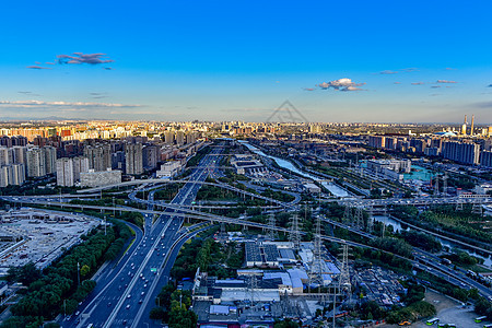 北京城市发展的建筑街道高清图片素材