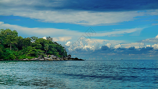 卡布里岛泰国普吉岛皮皮岛甲米海滩背景