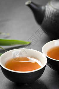 中国风茶中式茶杯特写背景