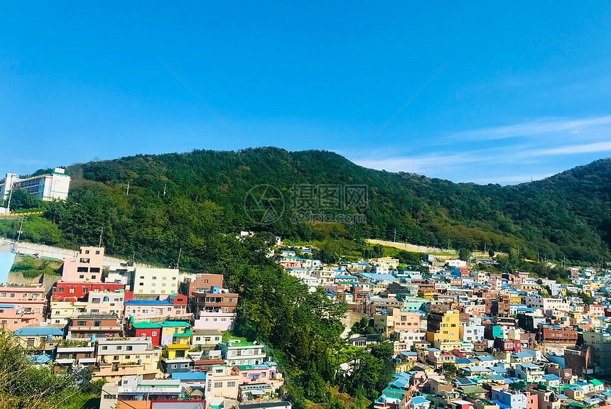 韩国釜山甘州文化村图片