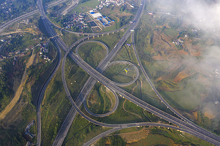 贵州高速公路高速立交桥出口互通背景