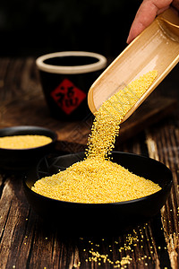 黄小米粥小米背景