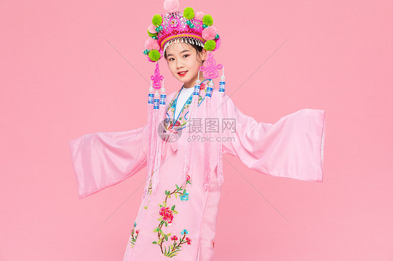 中国风潮流儿童戏剧戏服图片