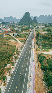 高速公路航拍公路运输交通图片
