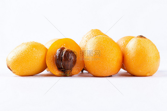 枇杷水果背景图图片