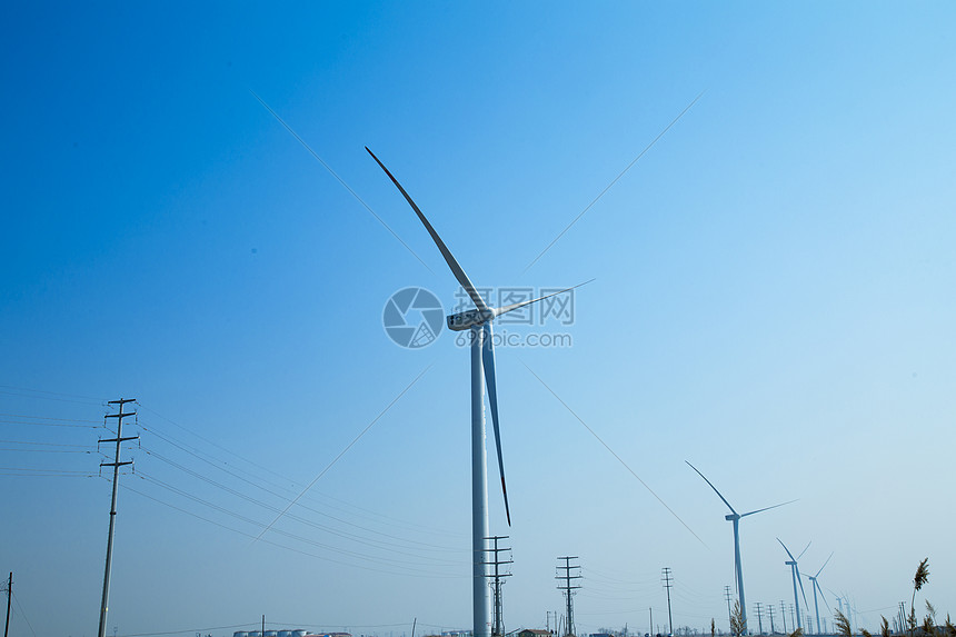 渤海区风力发电机图片