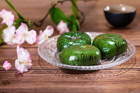 清明节寒食青团清明节青团背景