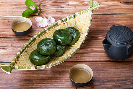 清明节寒食青团清明青团背景