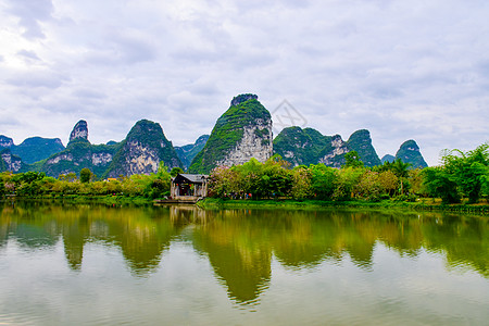 山水广西明仕田园景区背景