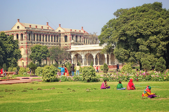 印度首都新德里古代皇宫红堡图片