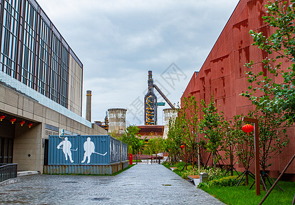 北京石景山北京首都钢铁遗址背景