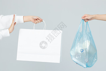 节约环保拒绝一次性塑料袋图片