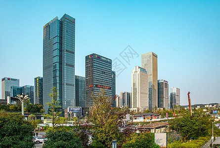 贵州遵义贵州贵阳国际金融中心写字楼摄影照片背景