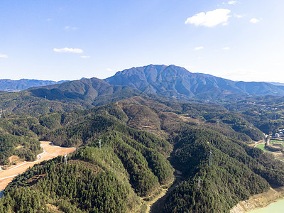 航拍湖南雪峰山脉图片