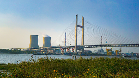 上海市闵浦大桥火电厂锅炉工业建筑图片