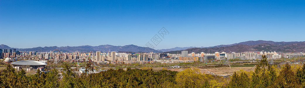 北京西山全景背景图片