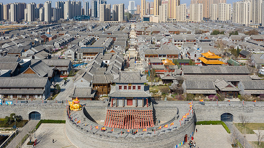 青岛即墨古城城门背景图片