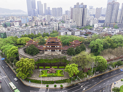 航拍历史古建筑天心阁图片