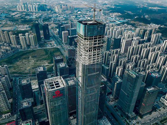 航拍贵阳城市商业金融中心图片