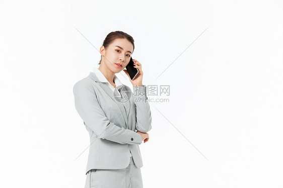 青年商务女性打电话图片