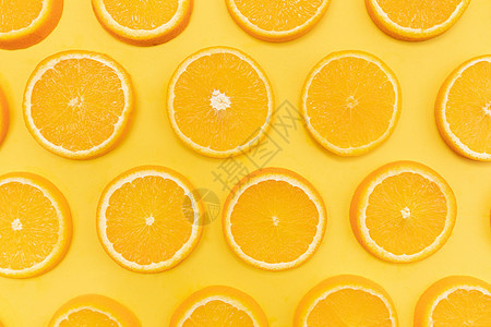 创意橙子水果切片组合图片