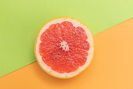 创意水果西柚切片图片