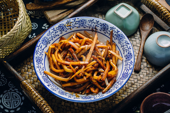 素菜中式中餐美食食材酸笋竹笋图片