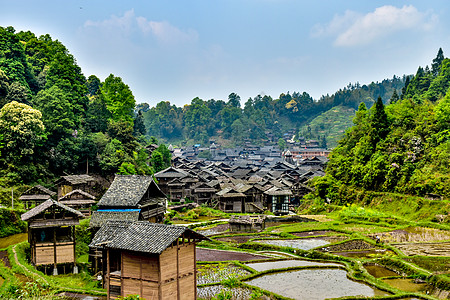 贵州红辣椒贵州小黄侗寨背景