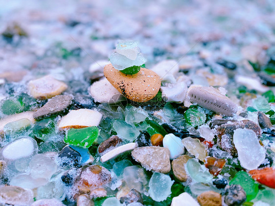 海参崴玻璃海滩图片