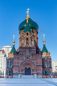 哈尔滨索菲亚教堂竖图图片