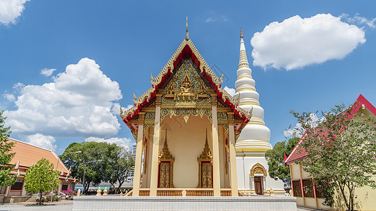 泰国南部传统佛教寺庙实拍图片