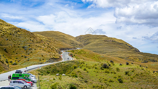 新西兰皇冠山脉自驾风光高清图片