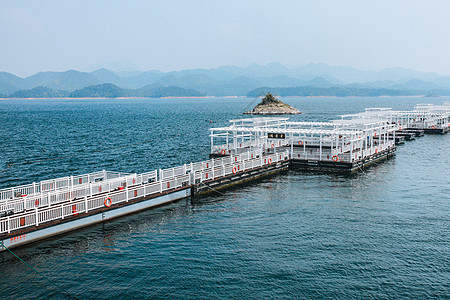 千岛湖幸运桥背景图片