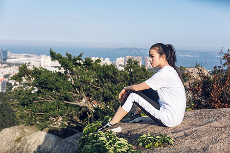 厦门海边郊游美女图片