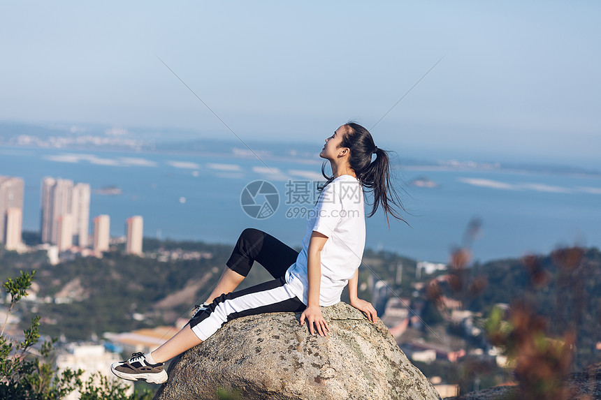 厦门山顶旅游美女人像图片