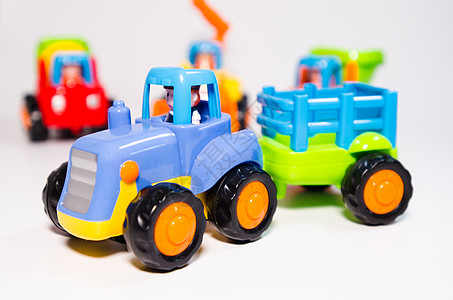 运送车挖掘机儿童玩具背景