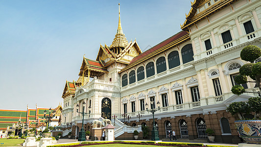 泰国曼谷知名景点大皇宫景区背景图片