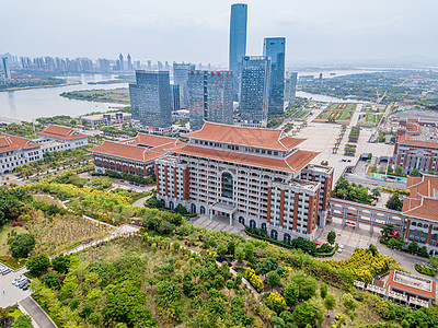 航拍城市楼盘建筑图片